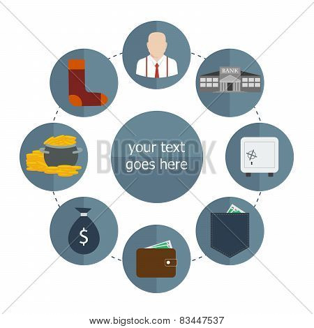 saving money vector