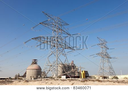 High Voltage Power Line In Dubai