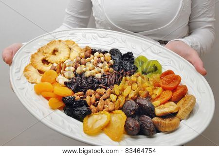 Dried Nuts And Fruits Collection