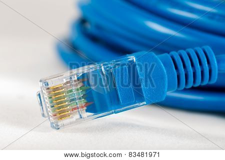 Blue color network cable