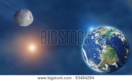 Meteor/Comet/Asteroid hitting the Planet