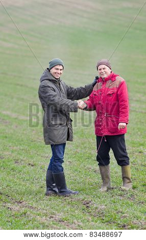 Farmers Shaking Hands
