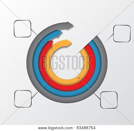 Arrows in a circle, representing your data