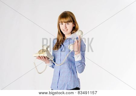Girl Talking On The Phone