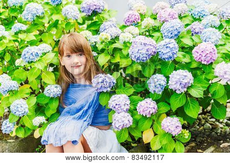 Little girl outdoors