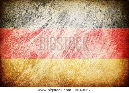 Granica przetarł flaga serii tła. Niemcy.