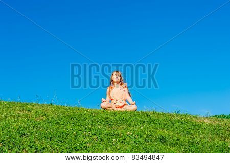 Little girl outdoors