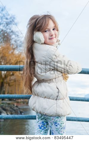 Little girl outdoors