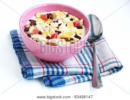 bowl of cereals muesli
