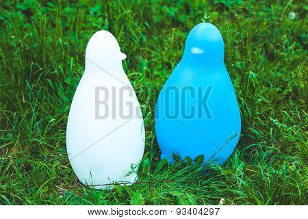 toys in grass