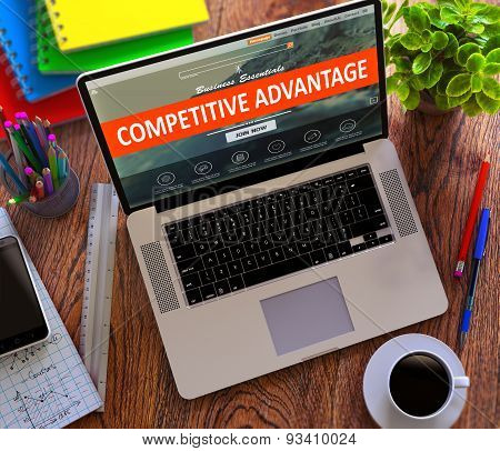 Competitive Advantage. Office Working Concept.