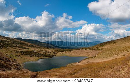 Lake In The Carpathian Mountains. Ukraine