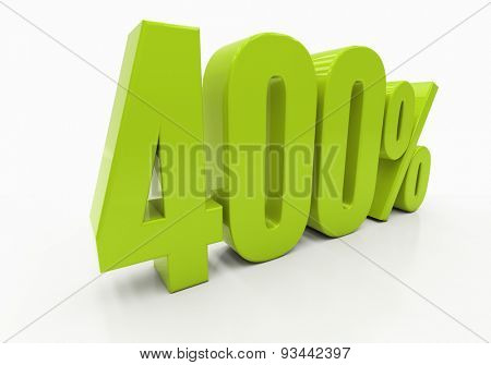 Percent off. Discount. 3D illustration