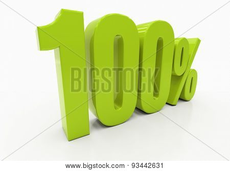 Percent off. Discount. 3D illustration