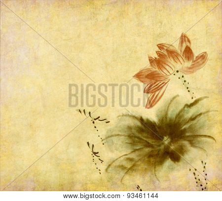  Chinese painting of a Lotus