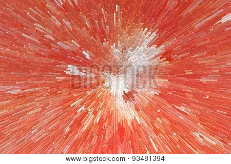 Red Abstract Background With Sharp Thorns