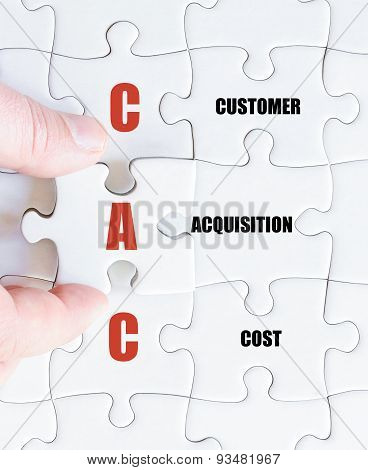 Last Puzzle Piece With Business Acronym Cac