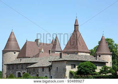 Castle of Corcelles en Beaujolais, France