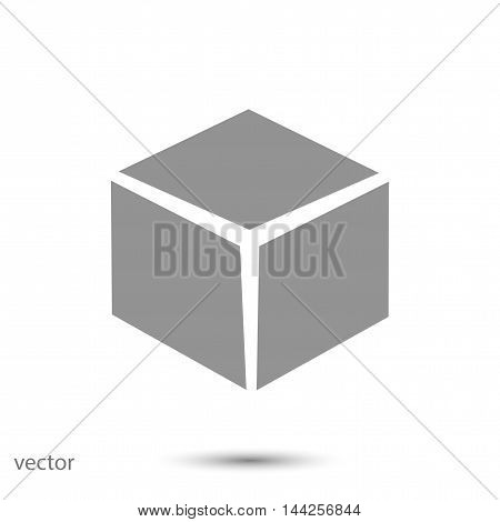 cube icon, vector best flat icon, EPS