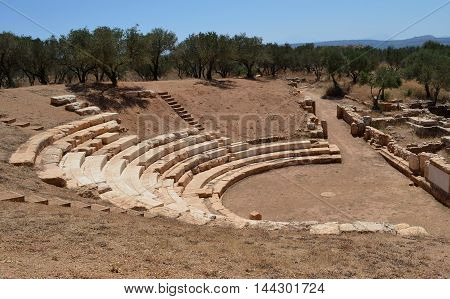 The Hellenistic Amphitheater at Ancient Aptera, Crete