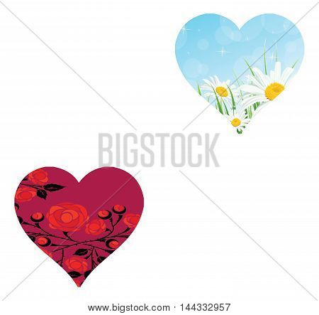 Valentines Day Greetings Illustration Isolated On White Background