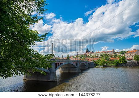 beautiful views of the old town in Prague