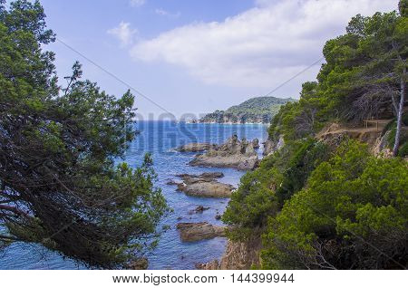 Beautiful Landscape Of The Sea Coast.
