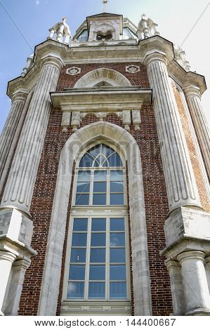 The beautiful Palace. Architecture of the Grand Palace in Tsaritsyno Russia. Tsaritsyno estate in the South-East of Moscow architectural and Park ensemble in the neo-Gothic style.