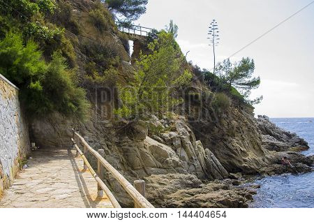 Beautiful landscape of the sea coast. 2016