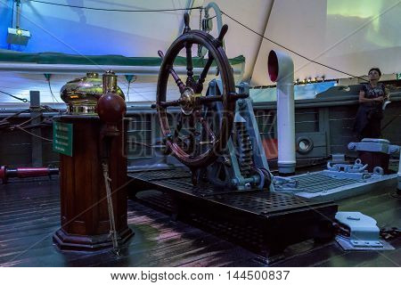OSLO, NORWAY - JULY 1, 2016: This is fragment of the ship-museum 