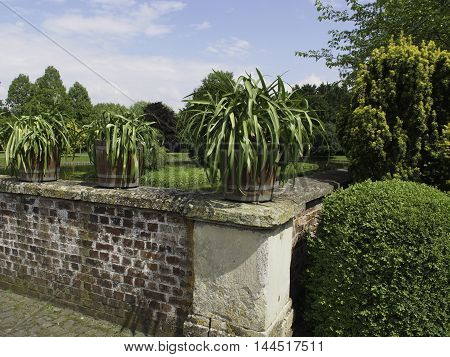 the Castle huelshoff in the german muensterland