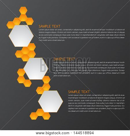 Making the three points for the text in a presentation