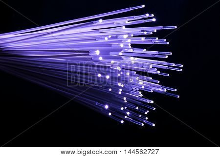 Internet technology fiber optic background