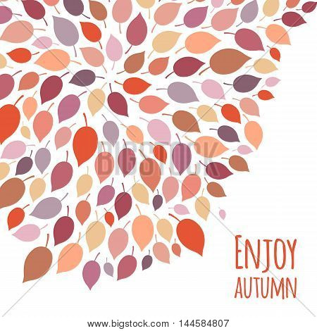 Fall season background. Vector illustration easy to edit.