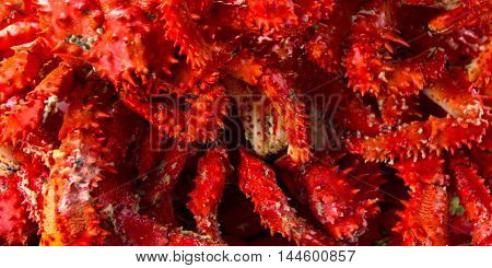 Claws red crabs, as a background image.