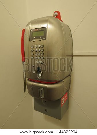Public Phone In Italy