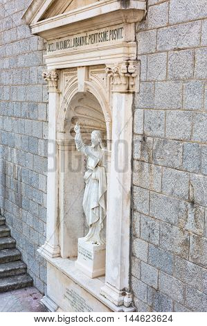 PRCANJ, MONTENEGRO - JUNE, 04: Christ Teaching, The Catholic Church of the Birth of the Virgin Mary, on June 04, 2015, in Prcanj, Montenegro
