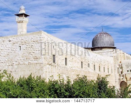 Jerusalem Israel - December 2 2012: Al-Aqsa Mosque.