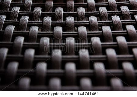 Woven Plastic Artificial Wicker Texture Wood Fake