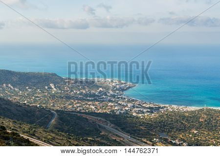 Panoramic View Over The Coast