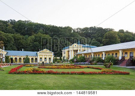 Photo of Hancu Monastery at sunset in Moldova