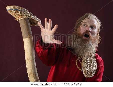 A Man In A Red Shirt