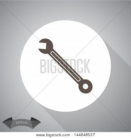 Spanner icon / Wrench vector icon for web and mobile.