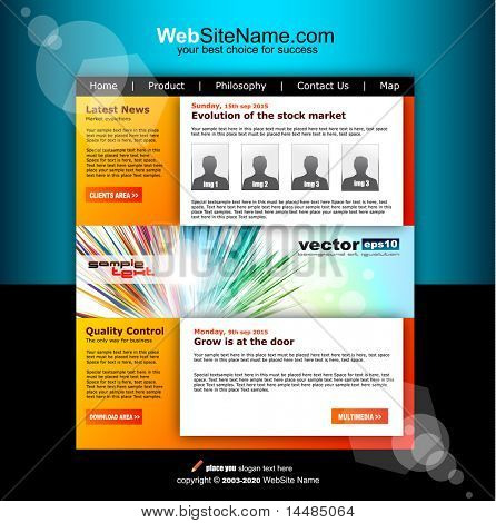 Modello di Business moderno astratto colorati sito Web