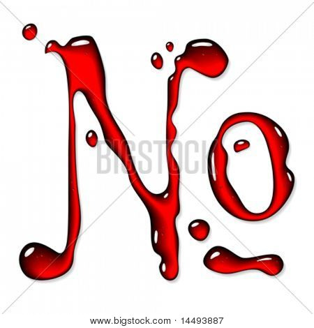 Red liquid numero sign
