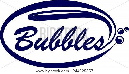 Bubbles Blue Logo Design Template Vectorlogo Design Template Isolated Vector