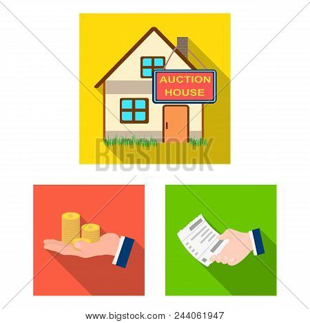 E-commerce And Business Flat Icons In Set Collection For Design. Buying And Selling Vector Symbol St