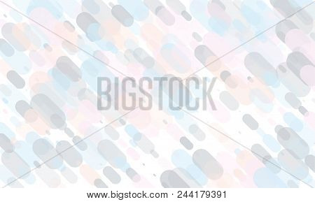 Light Geometric Background. Translucent, Transparent Ovals, Ellipses With Overlapping. Vector Illust