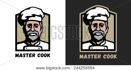 Master Cook Logo. Two Versions, Dark And Light Background.