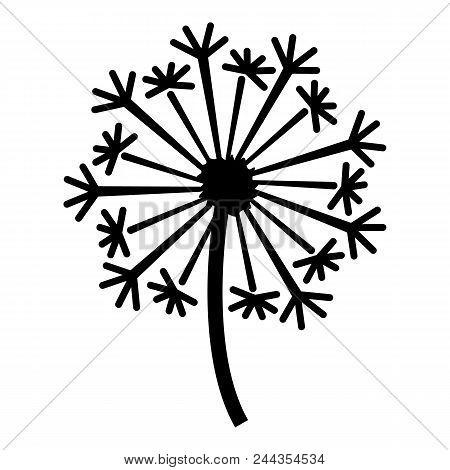 Dandelion Icon. Simple Illustration Of Dandelion Vector Icon For Web Design Isolated On White Backgr